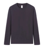 High Quality Full Sleeve T Shirt for Men 100% Cotton Plain Clothes Fashion Men's Breathable Round Neck Long Sleeve Men's Shirts - Image 3