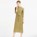 Dresses Women Plus+Size+Dress 2020 Turkey Style Popular Woman Batwing Sleeve Belted Lady Casual Office Dress - Image 5